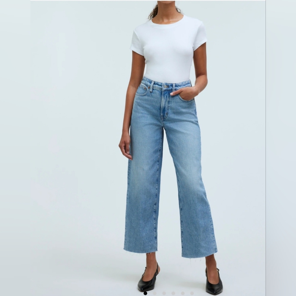 Madewell Light Blue Wide-Leg Jeans
